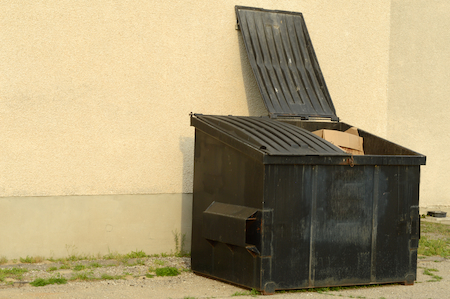 Dumpster pad cleaning